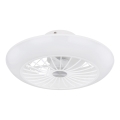 Globo 03632W - LED Φωτιστικό οροφής με ανεμιστήρα LAFEE LED/18W/230V