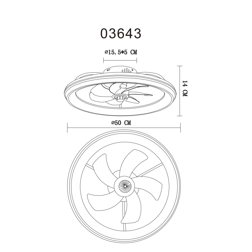 Globo - Ρυθμιζόμενος οροφής ανεμιστήρας LED/40W/230V 3000-6500K με τηλεχειριστήριο