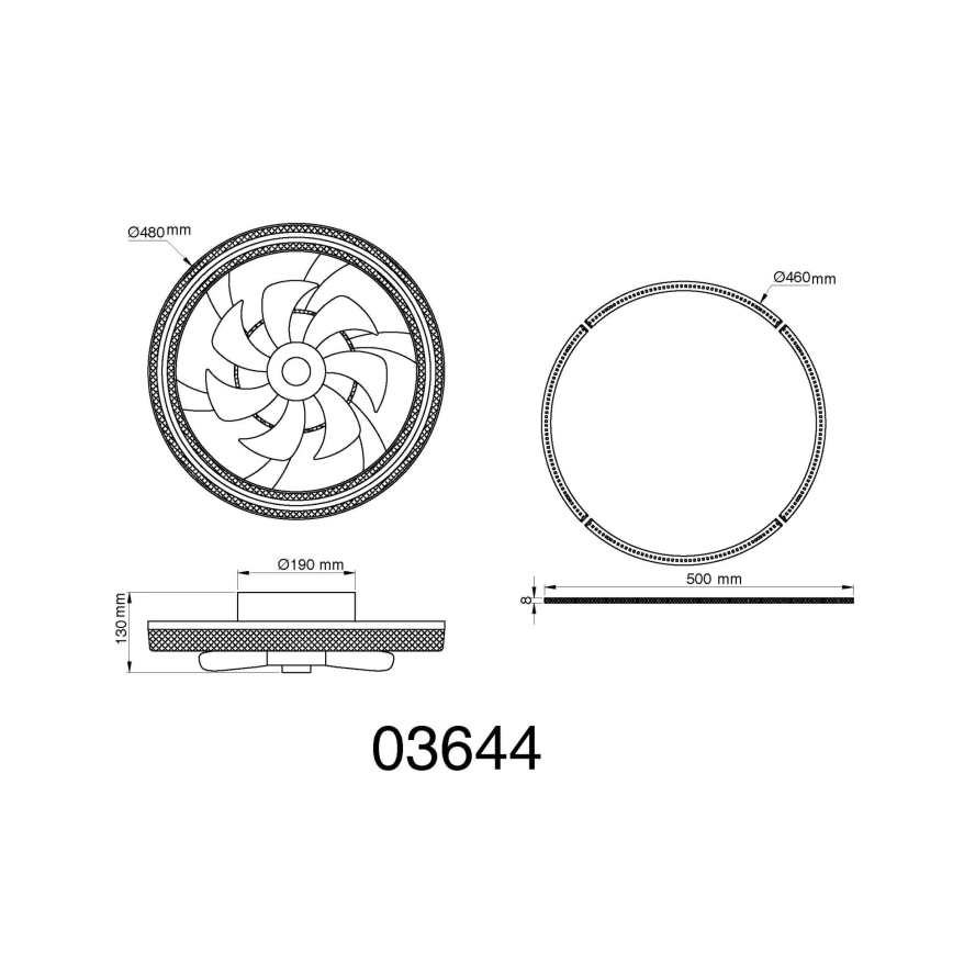 Globo - Ανεμιστήρας οροφής LED Dimmable LED/30W/230V 2700-6000K + τηλεχειριστήριο
