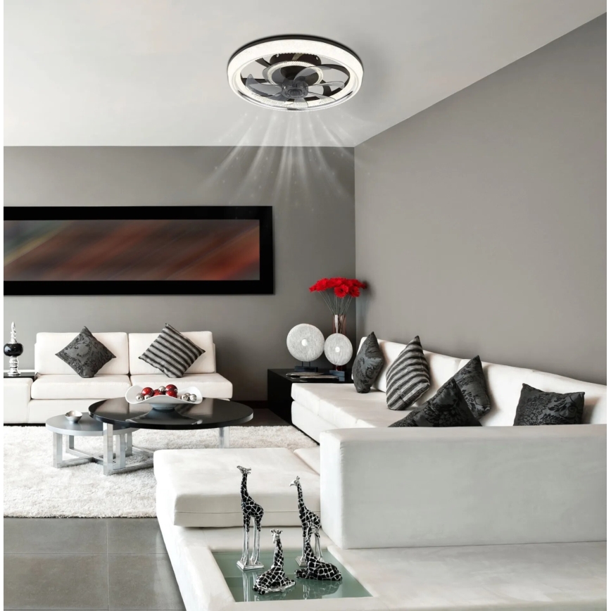 Globo - Ρυθμιζόμενο LED οροφής ανεμιστήρας LED/30W/230V 2700-6000K + τηλεχειριστήριο