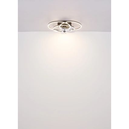 Globo - Ρυθμιζόμενος ανεμιστήρας οροφής LED/40W/230V 3000-6500K μαύρος + τηλεχειριστήριο
