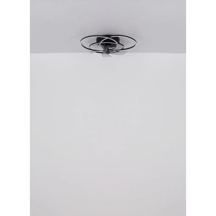 Globo - Ρυθμιζόμενος ανεμιστήρας οροφής LED/40W/230V 3000-6500K μαύρος + τηλεχειριστήριο