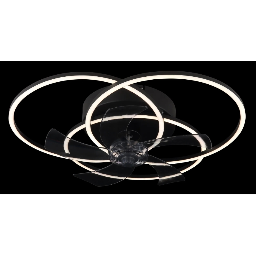 Globo - Ρυθμιζόμενος ανεμιστήρας οροφής LED/40W/230V 3000-6500K μαύρος + τηλεχειριστήριο