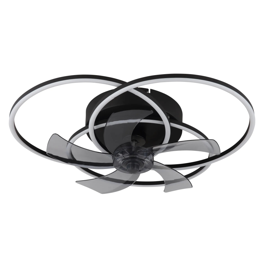 Globo - Ρυθμιζόμενος ανεμιστήρας οροφής LED/40W/230V 3000-6500K μαύρος + τηλεχειριστήριο