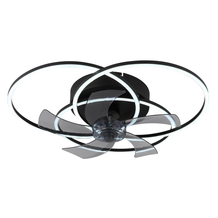 Globo - Ρυθμιζόμενος ανεμιστήρας οροφής LED/40W/230V 3000-6500K μαύρος + τηλεχειριστήριο