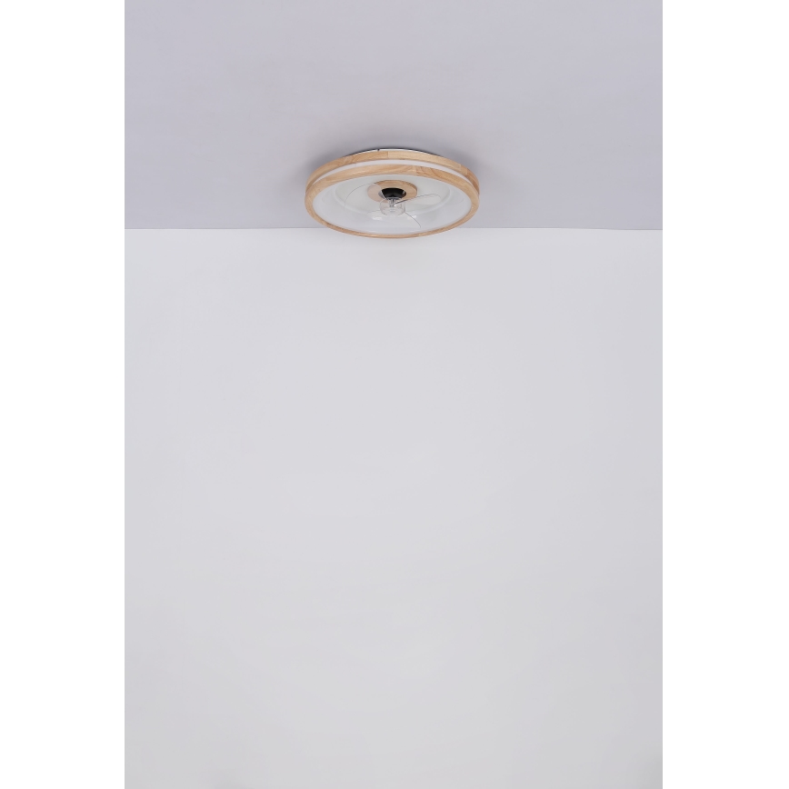 Globo - LED Φωτιστικό οροφής dimmable με ανεμιστήρα LED/30W/230V 2700-6500K καφέ + τηλεχειριστήριο