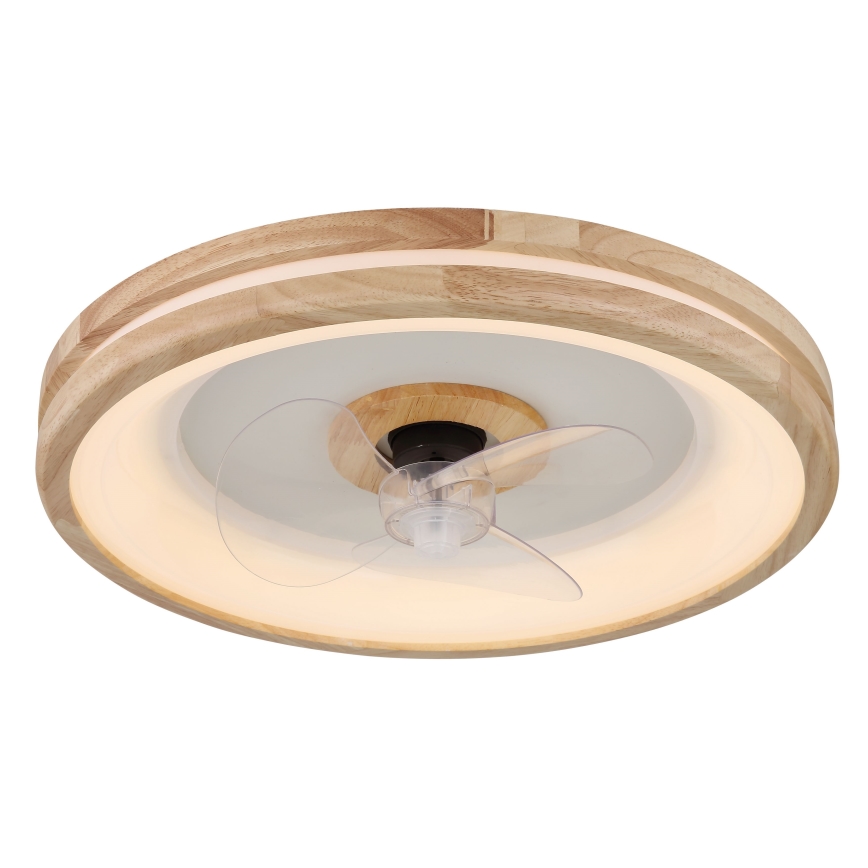 Globo - LED Φωτιστικό οροφής dimmable με ανεμιστήρα LED/30W/230V 2700-6500K καφέ + τηλεχειριστήριο