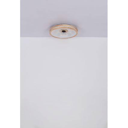 Globo - LED Φωτιστικό οροφής dimmable με ανεμιστήρα LED/30W/230V 2700-6500K καφέ + τηλεχειριστήριο