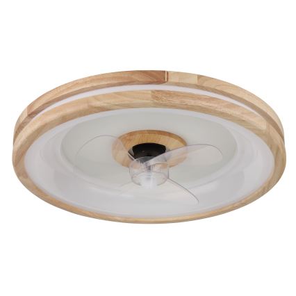Globo - LED Φωτιστικό οροφής dimmable με ανεμιστήρα LED/30W/230V 2700-6500K καφέ + τηλεχειριστήριο