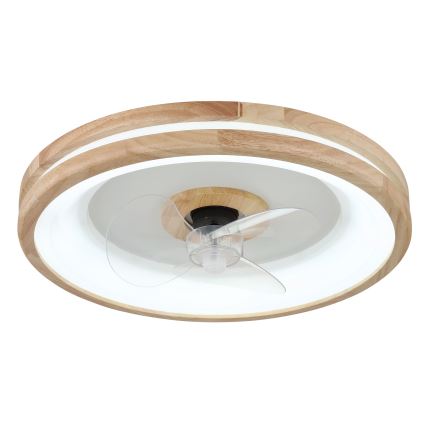 Globo - LED Φωτιστικό οροφής dimmable με ανεμιστήρα LED/30W/230V 2700-6500K καφέ + τηλεχειριστήριο
