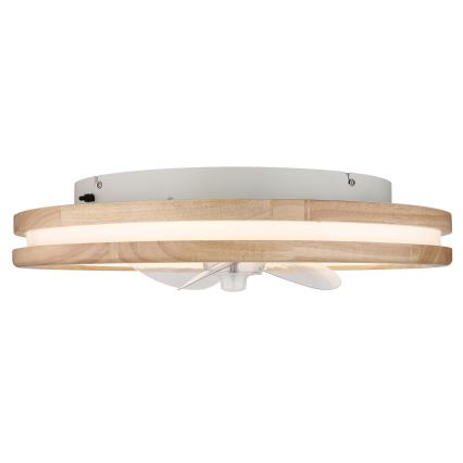 Globo - LED Φωτιστικό οροφής dimmable με ανεμιστήρα LED/30W/230V 2700-6500K καφέ + τηλεχειριστήριο