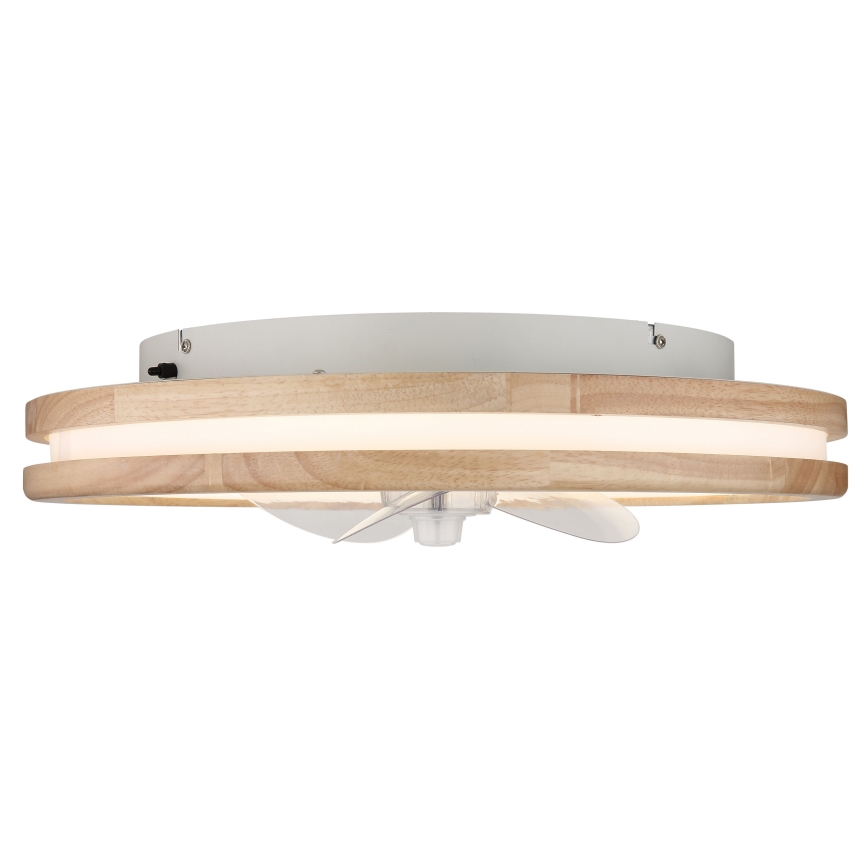Globo - LED Φωτιστικό οροφής dimmable με ανεμιστήρα LED/30W/230V 2700-6500K καφέ + τηλεχειριστήριο