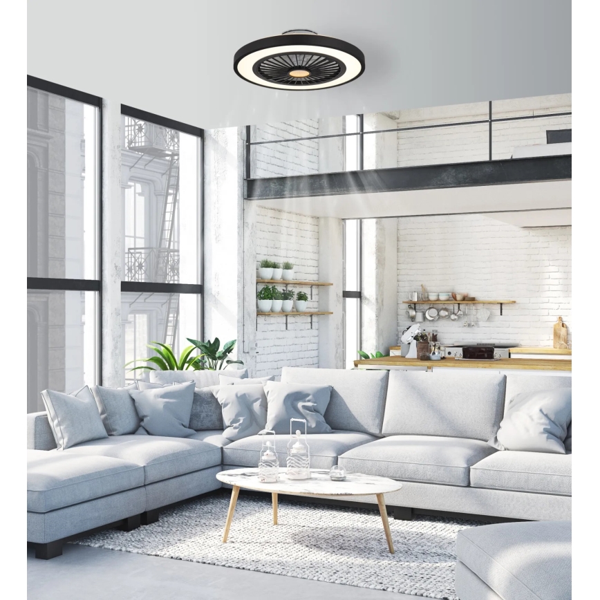 Globo - Ρυθμιζόμενος οροφής ανεμιστήρας LED/45W/230V 3000-6500K με τηλεχειριστήριο
