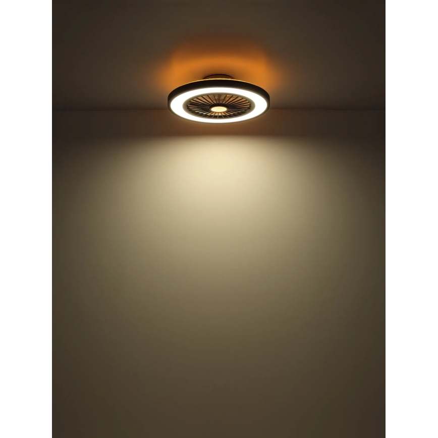 Globo - Ρυθμιζόμενος οροφής ανεμιστήρας LED/45W/230V 3000-6500K με τηλεχειριστήριο