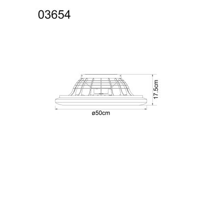 Globo - Ανεμιστήρας οροφής LED Dimmable LED/40W/230V 3000-6500K + τηλεχειριστήριο