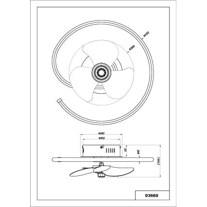 Globo - Ανεμιστήρας οροφής LED Dimmable LED/30W/230V 2700-6500K + τηλεχειριστήριο
