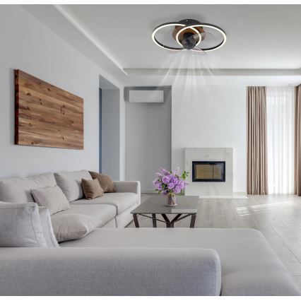 Globo - Ρυθμιζόμενο LED οροφής ανεμιστήρας LED/24W/230V 2700-6500K + τηλεχειριστήριο