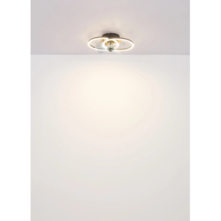Globo - Ρυθμιζόμενο LED οροφής ανεμιστήρας LED/24W/230V 2700-6500K + τηλεχειριστήριο