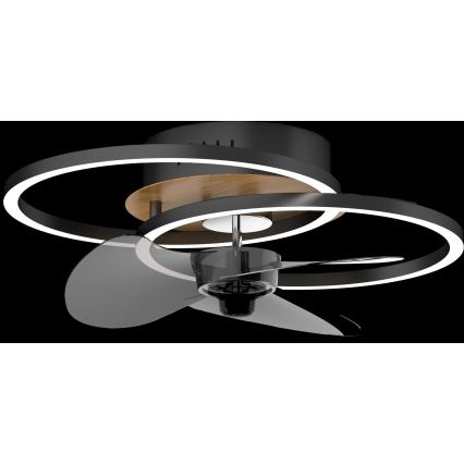 Globo - Ρυθμιζόμενο LED οροφής ανεμιστήρας LED/24W/230V 2700-6500K + τηλεχειριστήριο