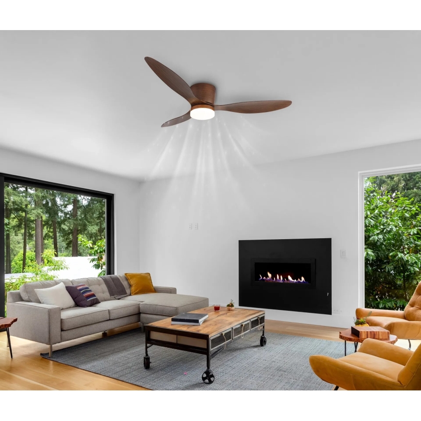 Globo - Ρυθμιζόμενος οροφής ανεμιστήρας LED/20W/230V 3000-6500K με τηλεχειριστήριο