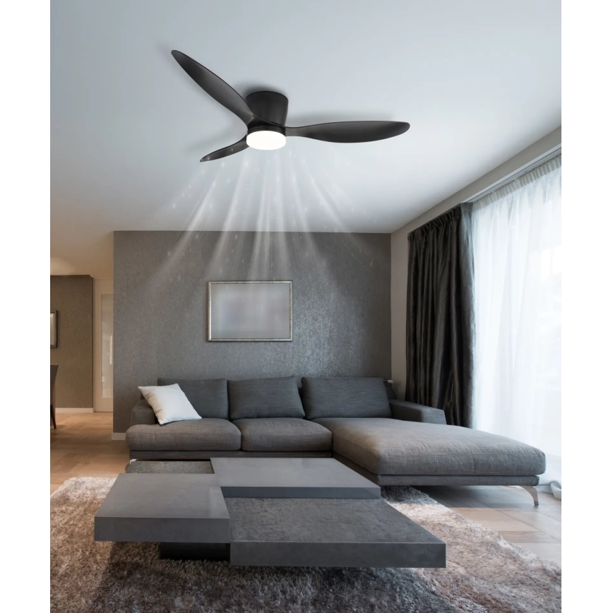 Globo - Ρυθμιζόμενος οροφής ανεμιστήρας LED/20W/230V 3000-6500K με τηλεχειριστήριο