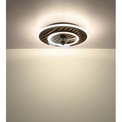 Globo - Ρυθμιζόμενος LED ανεμιστήρας οροφής LED/36W/230V 2700-6000K μαύρος + τηλεχειριστήριο