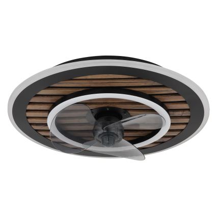 Globo - Ρυθμιζόμενος LED ανεμιστήρας οροφής LED/36W/230V 2700-6000K μαύρος + τηλεχειριστήριο