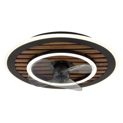 Globo - Ρυθμιζόμενος LED ανεμιστήρας οροφής LED/36W/230V 2700-6000K μαύρος + τηλεχειριστήριο