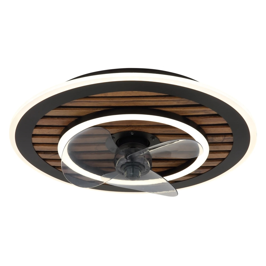 Globo - Ρυθμιζόμενος LED ανεμιστήρας οροφής LED/36W/230V 2700-6000K μαύρος + τηλεχειριστήριο