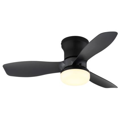 Globo - Ρυθμιζόμενος ανεμιστήρας οροφής LED/15W/230V 2700-6500K μαύρος + τηλεχειριστήριο