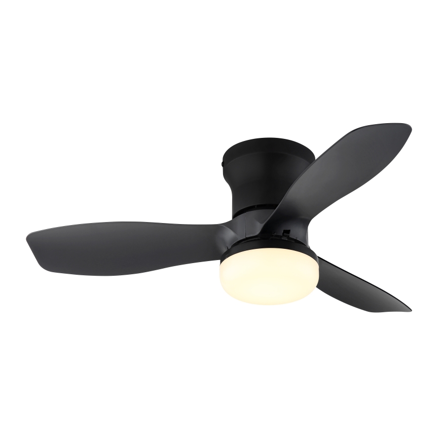 Globo - Ρυθμιζόμενος ανεμιστήρας οροφής LED/15W/230V 2700-6500K μαύρος + τηλεχειριστήριο