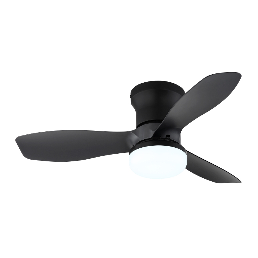 Globo - Ρυθμιζόμενος ανεμιστήρας οροφής LED/15W/230V 2700-6500K μαύρος + τηλεχειριστήριο