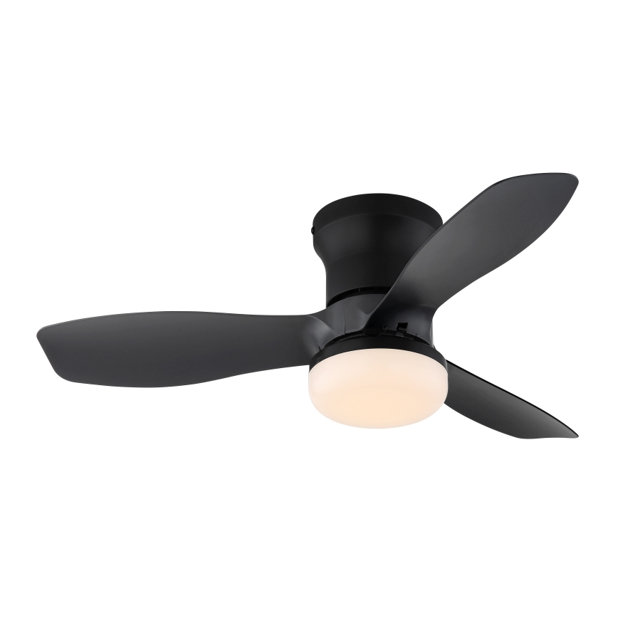 Globo - Ρυθμιζόμενος ανεμιστήρας οροφής LED/15W/230V 2700-6500K μαύρος + τηλεχειριστήριο