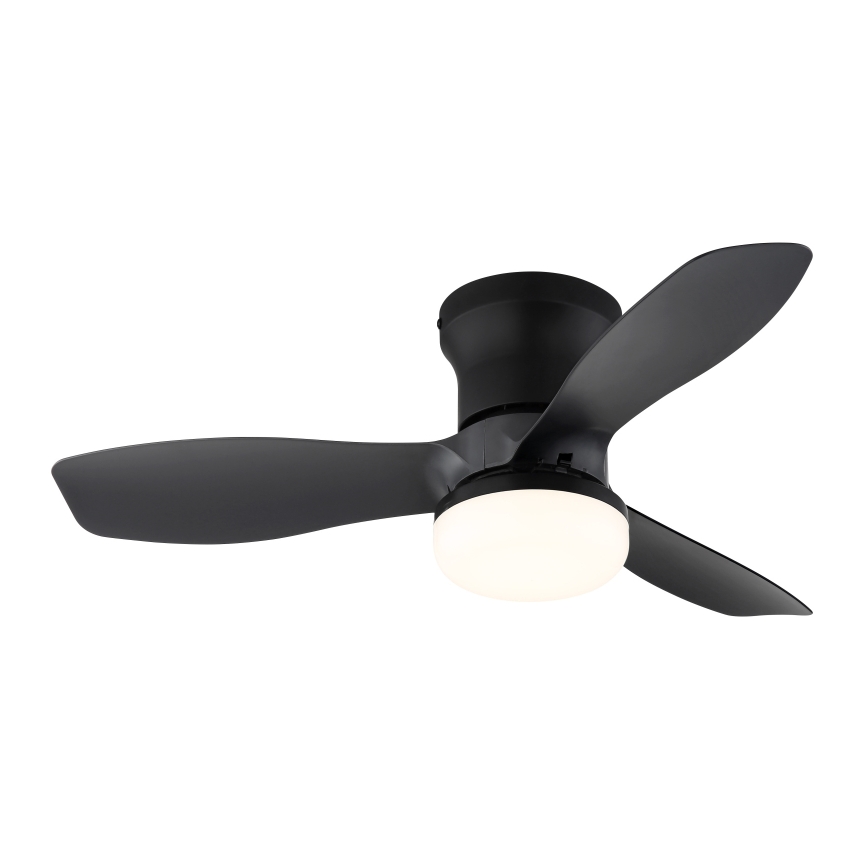 Globo - Ρυθμιζόμενος ανεμιστήρας οροφής LED/15W/230V 2700-6500K μαύρος + τηλεχειριστήριο