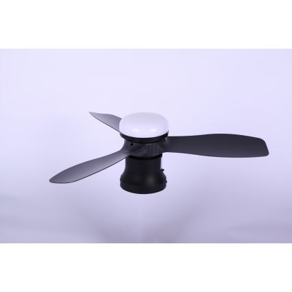Globo - Ρυθμιζόμενος ανεμιστήρας οροφής LED/15W/230V 2700-6500K μαύρος + τηλεχειριστήριο