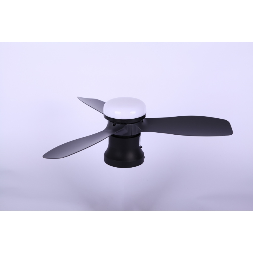 Globo - Ρυθμιζόμενος ανεμιστήρας οροφής LED/15W/230V 2700-6500K μαύρος + τηλεχειριστήριο