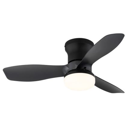 Globo - Ρυθμιζόμενος ανεμιστήρας οροφής LED/15W/230V 2700-6500K μαύρος + τηλεχειριστήριο