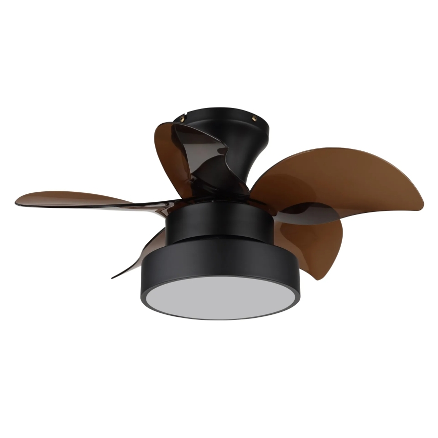 Globo - Ρυθμιζόμενος ανεμιστήρας οροφής LED/22W/230V 3000/4500/6000K καφέ + τηλεχειριστήριο