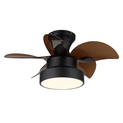 Globo - Ρυθμιζόμενος ανεμιστήρας οροφής LED/22W/230V 3000/4500/6000K καφέ + τηλεχειριστήριο