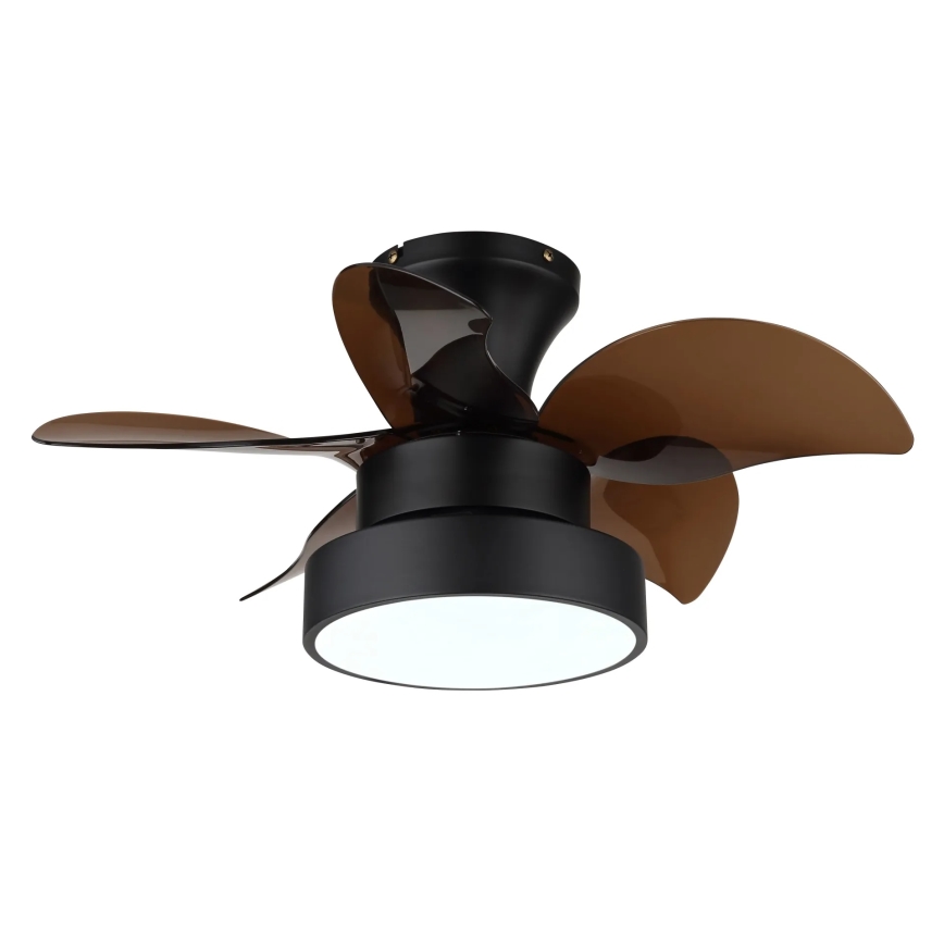 Globo - Ρυθμιζόμενος ανεμιστήρας οροφής LED/22W/230V 3000/4500/6000K καφέ + τηλεχειριστήριο