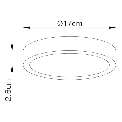 Globo - Φωτιστικό οροφής LED Dimmable LED/22W/230V