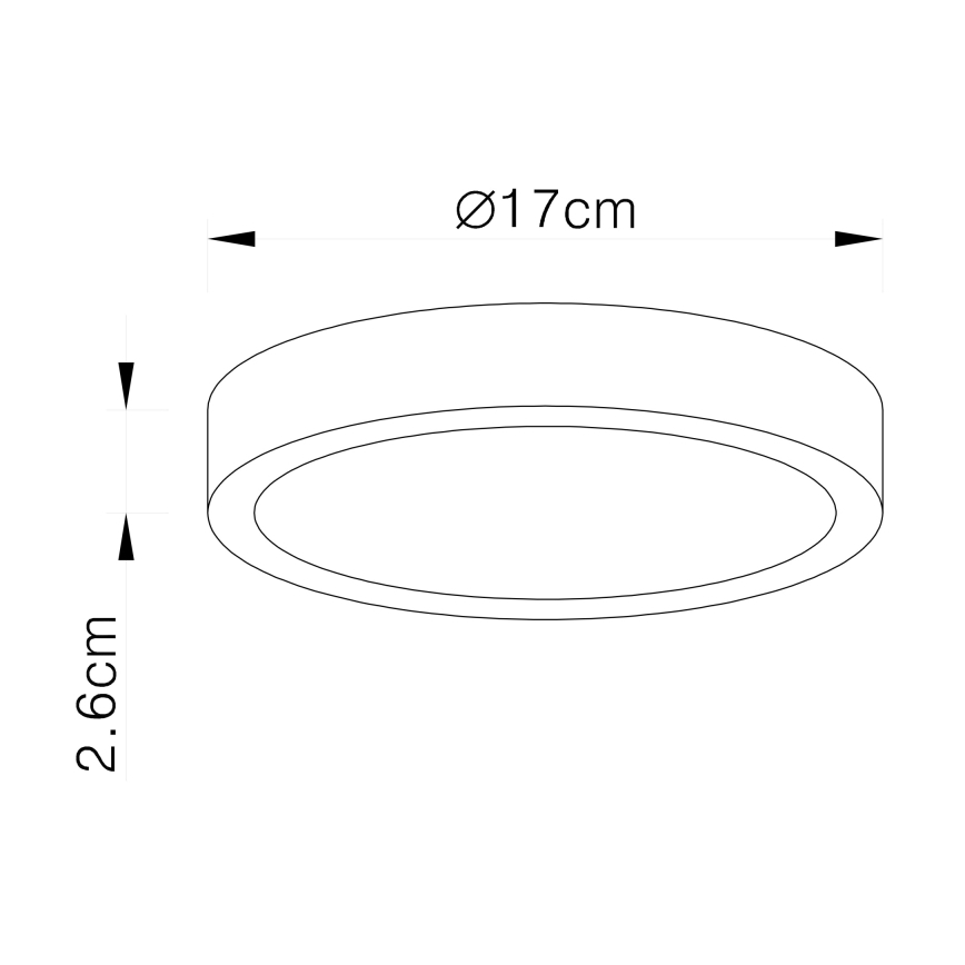 Globo - Φωτιστικό οροφής LED Dimmable LED/22W/230V