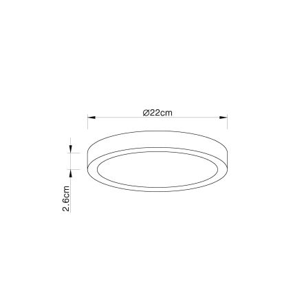 Globo - Φωτιστικό οροφής LED Dimmable LED/28W/230V