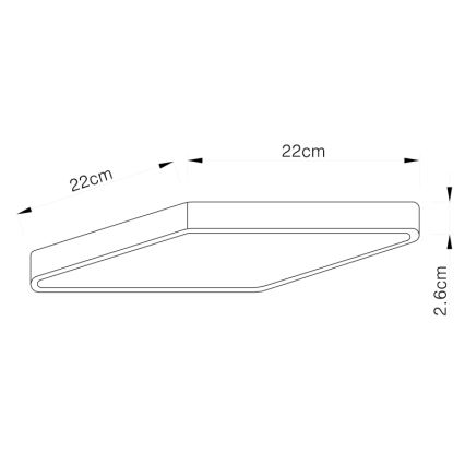 Globo - LED Dimmable φωτιστικό οροφής LED/28W/230V