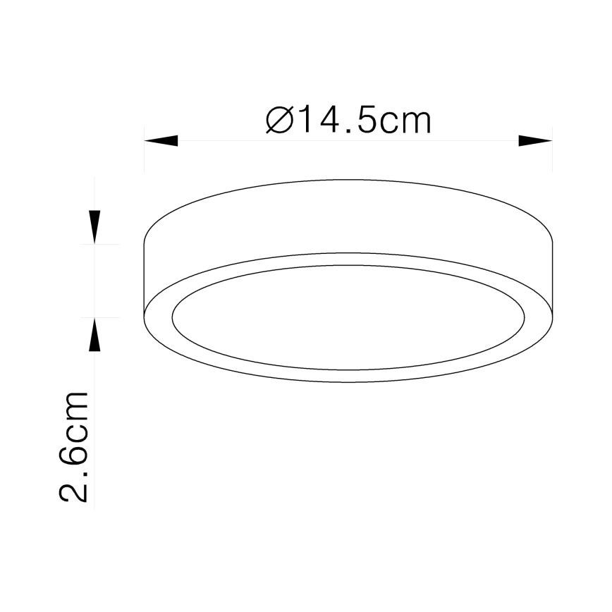 Globo - Ρυθμιζόμενο φωτιστικό οροφής LED/15W/230V