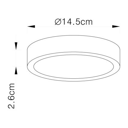 Globo - Φως οροφής LED LED/15W/230V