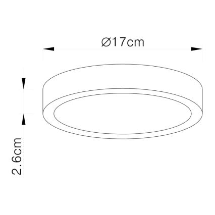 Globo - Φωτιστικό οροφής LED LED/22W/230V
