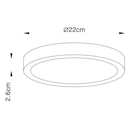 Globo - Φωτιστικό οροφής LED LED/28W/230V