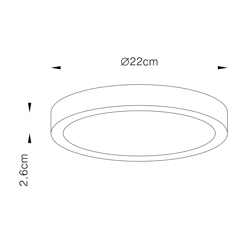 Globo - Φωτιστικό οροφής LED LED/28W/230V