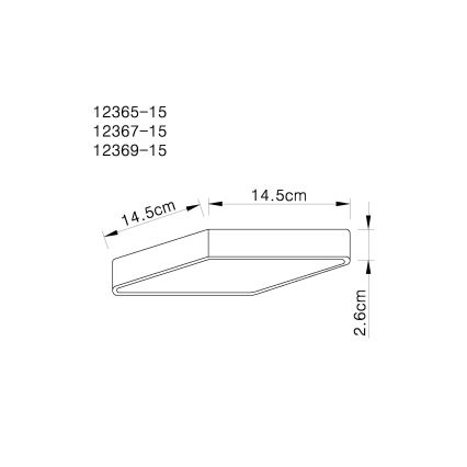 Globo - Φως οροφής LED LED/15W/230V